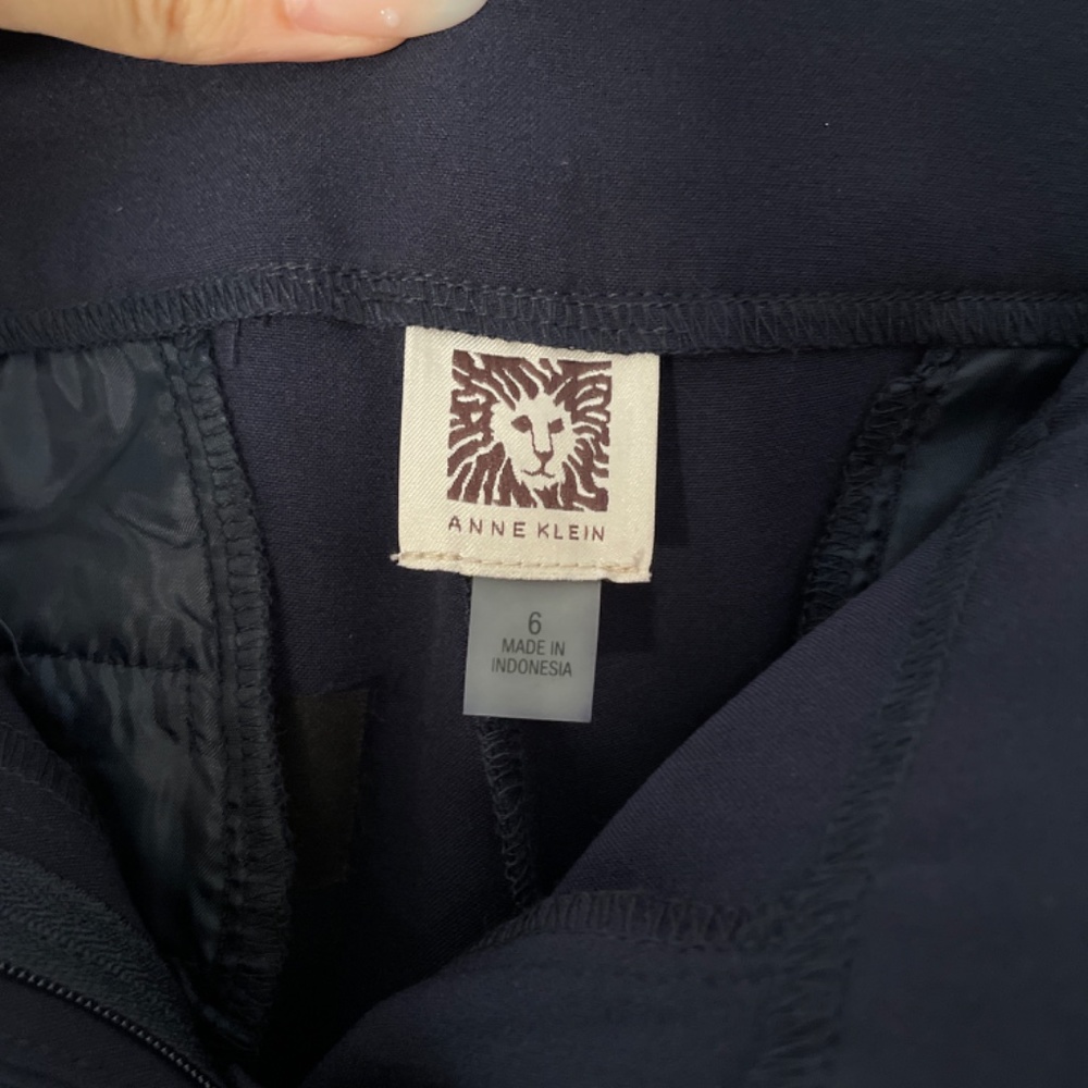Anne Klein Mid Rise Trousers - Picture 2 of 4